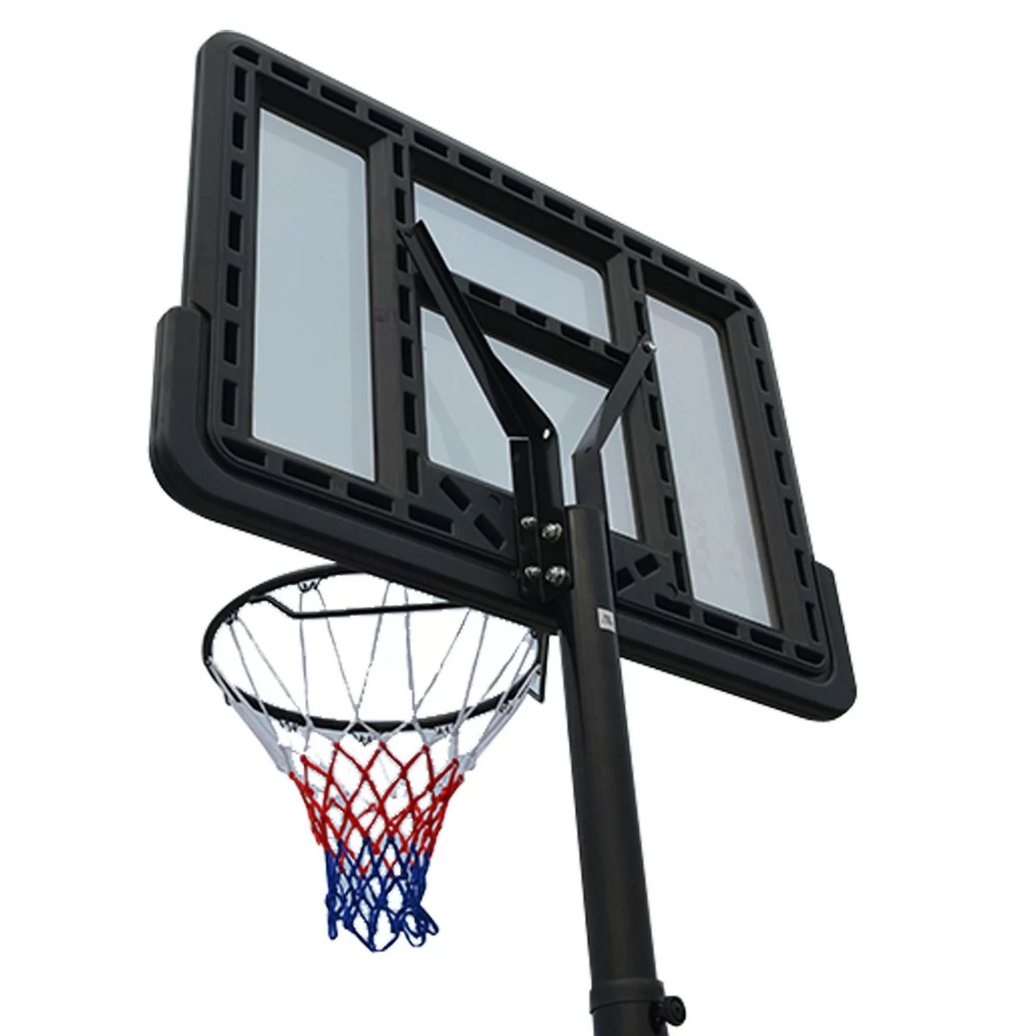 Реальное фото Баскетбольная мобильная стойка DFC STAND44PVC3 110x75cm ПВХ раздвиж.регулировка (STAND 4PVC3) от магазина СпортЕВ