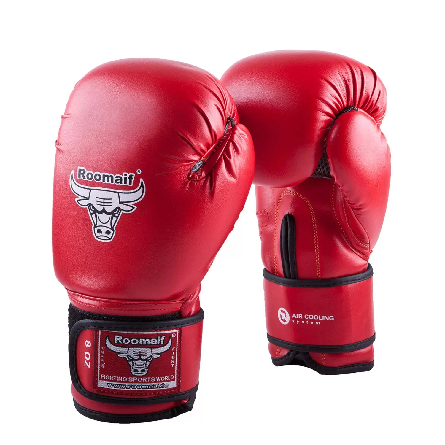 Реальное фото Перчатки боксерские Roomaif RBG-139 Dyex красный от магазина СпортЕВ