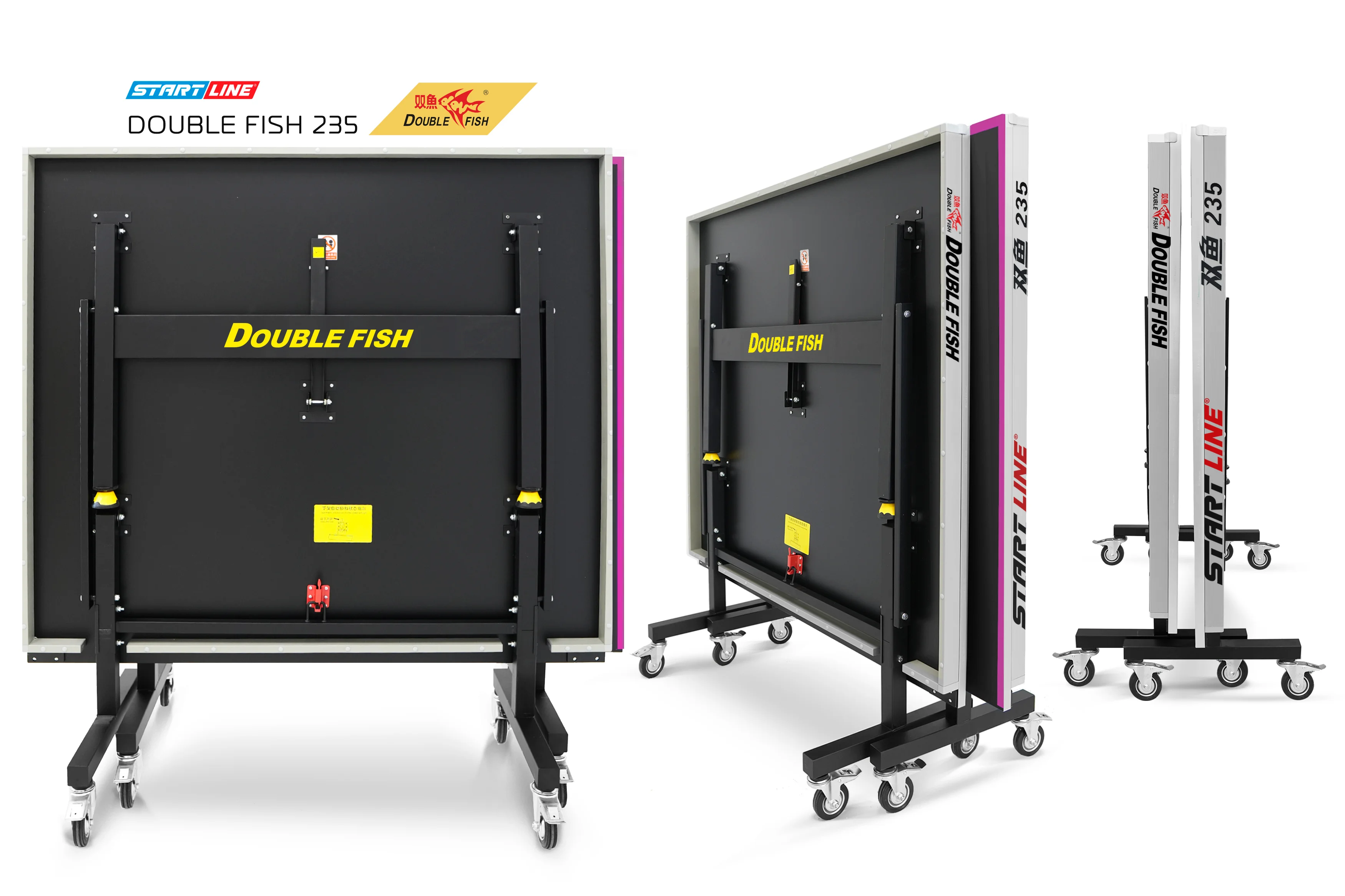 Реальное фото Стол теннисный Double Fish 235 черный от магазина Спортев