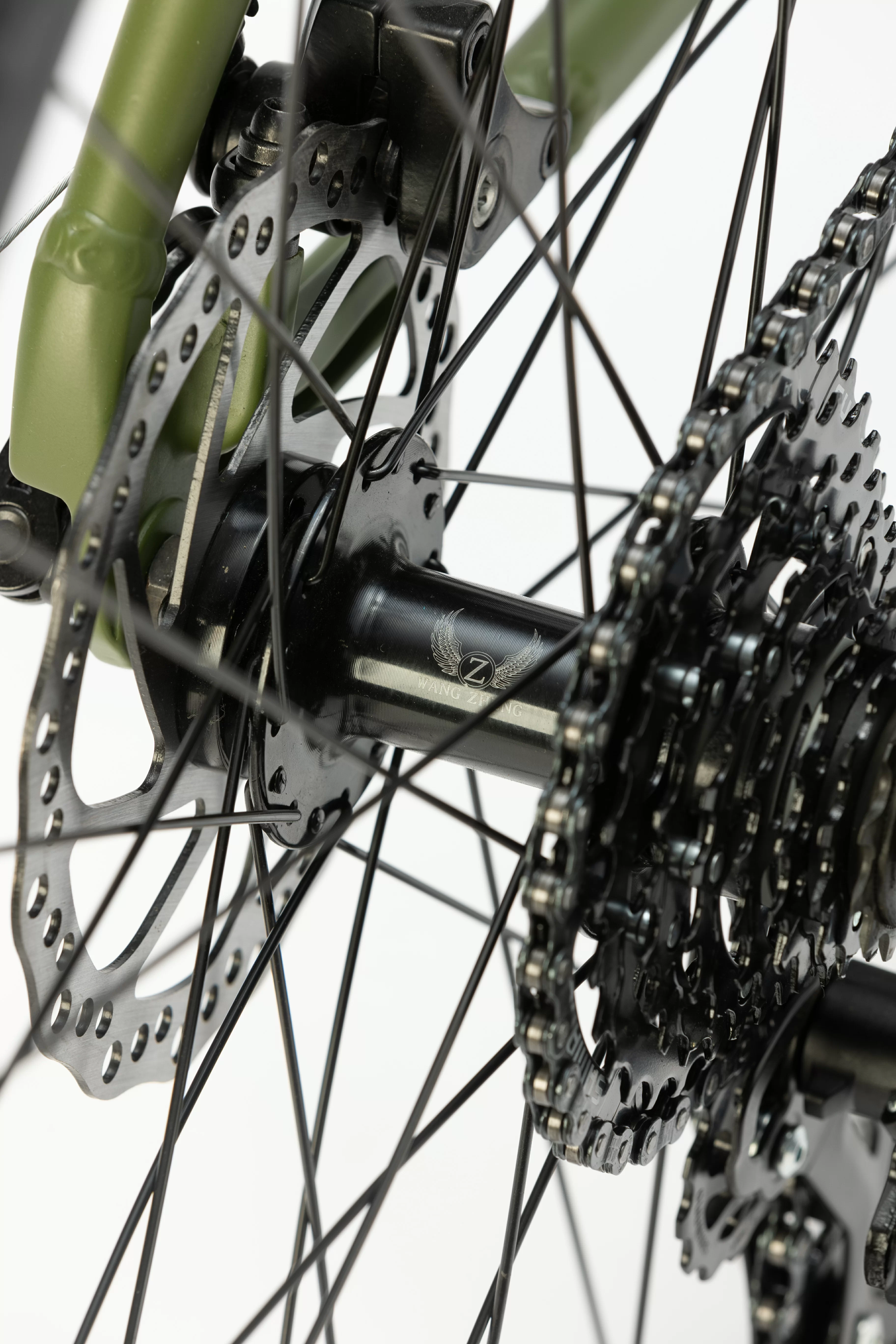 Реальное фото Велосипед Timetry TT325 27.5" 8 скор. зеленый от магазина СпортЕВ