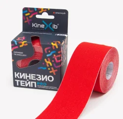 Тейп Кинезио Kinexib Pro 5 м * 5 см красный 27253