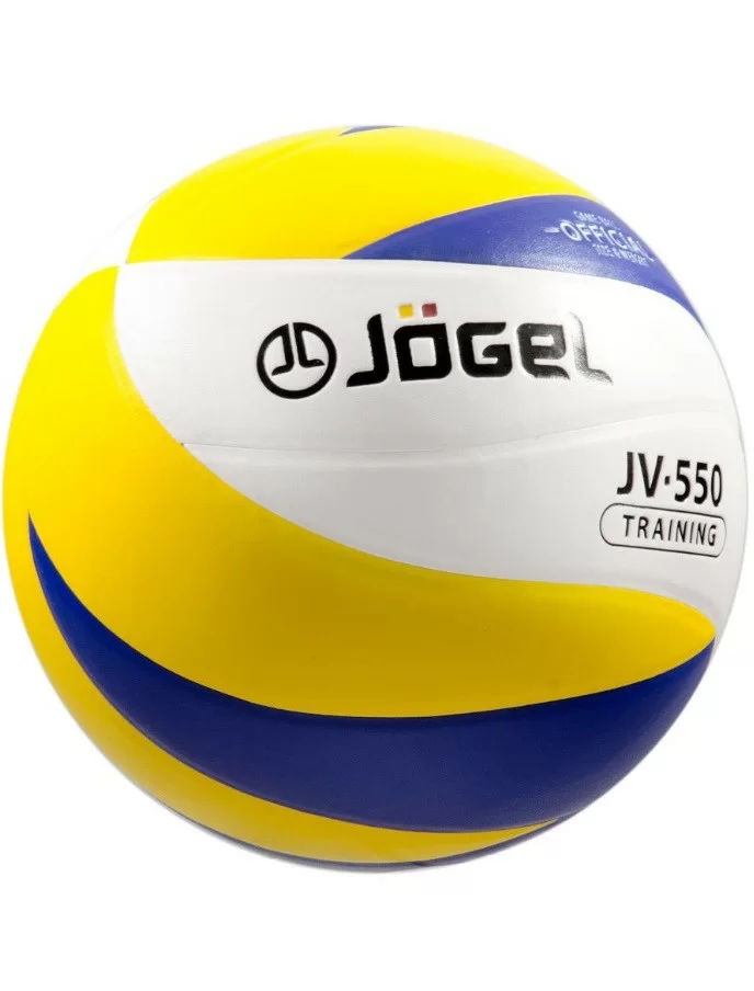 Реальное фото Мяч волейбольный Jogel JV-550 синий/желтый 19095 от магазина СпортЕВ