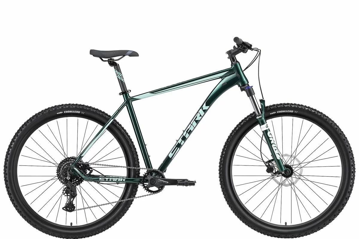 Реальное фото Велосипед Stark Router 29 4 HD (2024) темно-зеленый металлик/мятный HQ-0014168 от магазина СпортЕВ