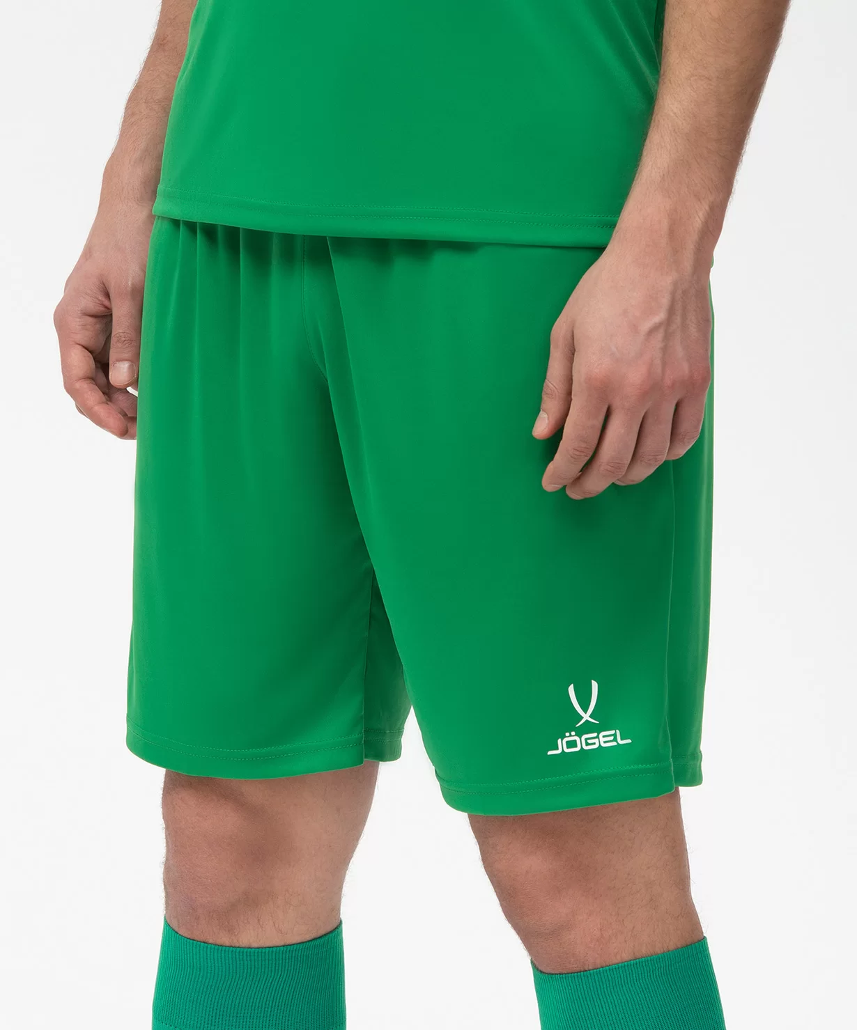 Реальное фото Шорты игровые CAMP Classic Shorts, зеленый/белый Jögel от магазина Спортев