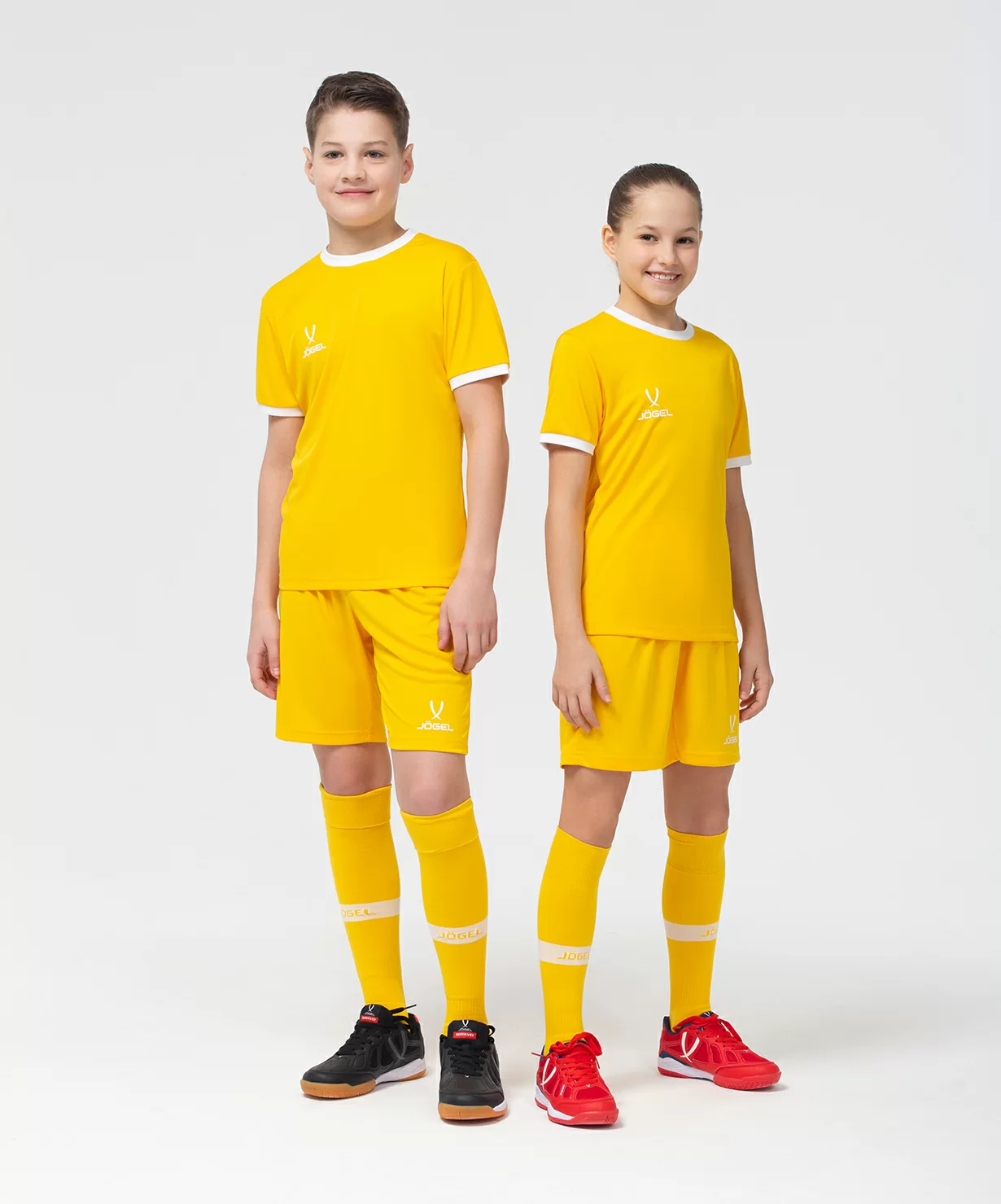 Реальное фото Шорты игровые CAMP Classic Shorts, желтый/белый, детский Jögel от магазина Спортев