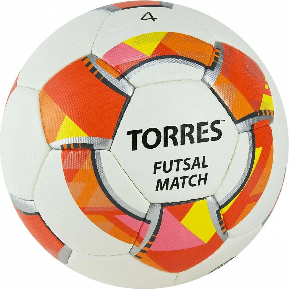 Мяч футзальный Torres Futsal Match №4 32 панели PU бело-красный FS32064 Реальное фото Мяч футзальный Torres Futsal Match №4 32 панели PU бело-красный FS32064 от магазина Спортев