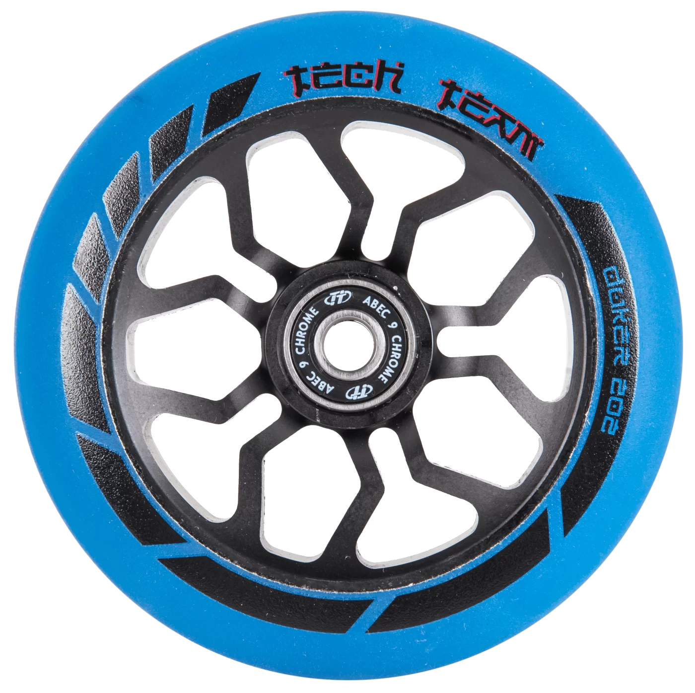 Реальное фото Колесо для самоката TechTeam 110 мм Duker 202 blue от магазина СпортЕВ