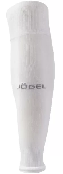 Реальное фото Гетры футбольные Jogel CAMP BASIC SLEEVE SOCKS без носка белый/серый JC1GA0230.00 от магазина Спортев