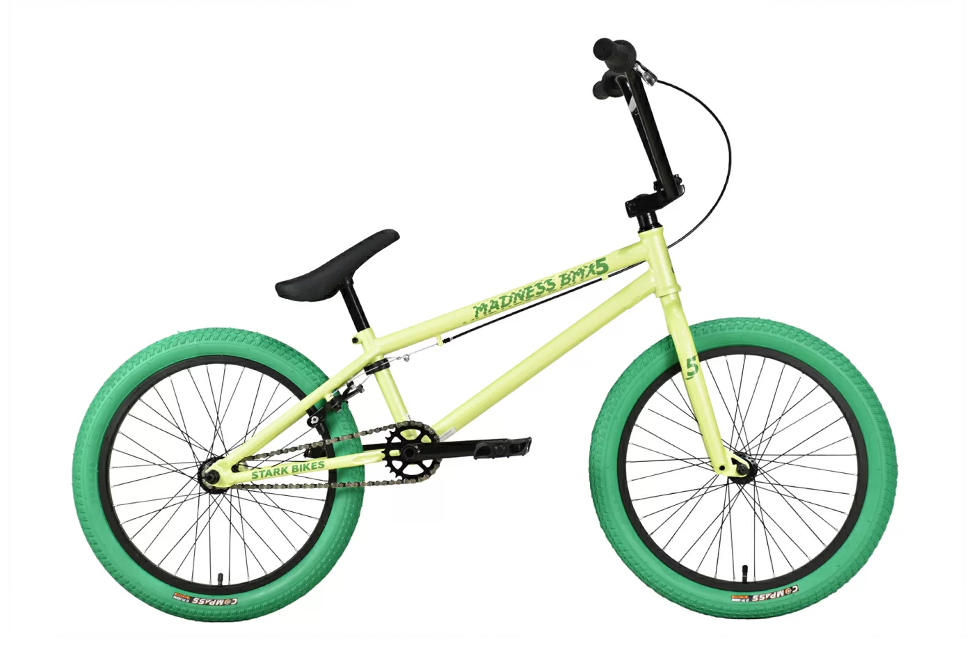 Реальное фото Велосипед Stark Madness BMX 5 (2023) оливковый/зеленый/зеленый от магазина СпортЕВ