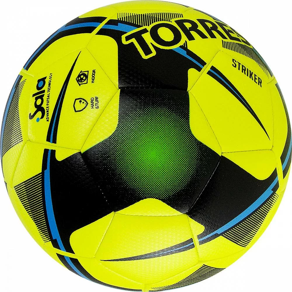 Реальное фото Мяч футзальный Torres Futsal Striker №4 30 п. желтый FS321014 от магазина Спортев