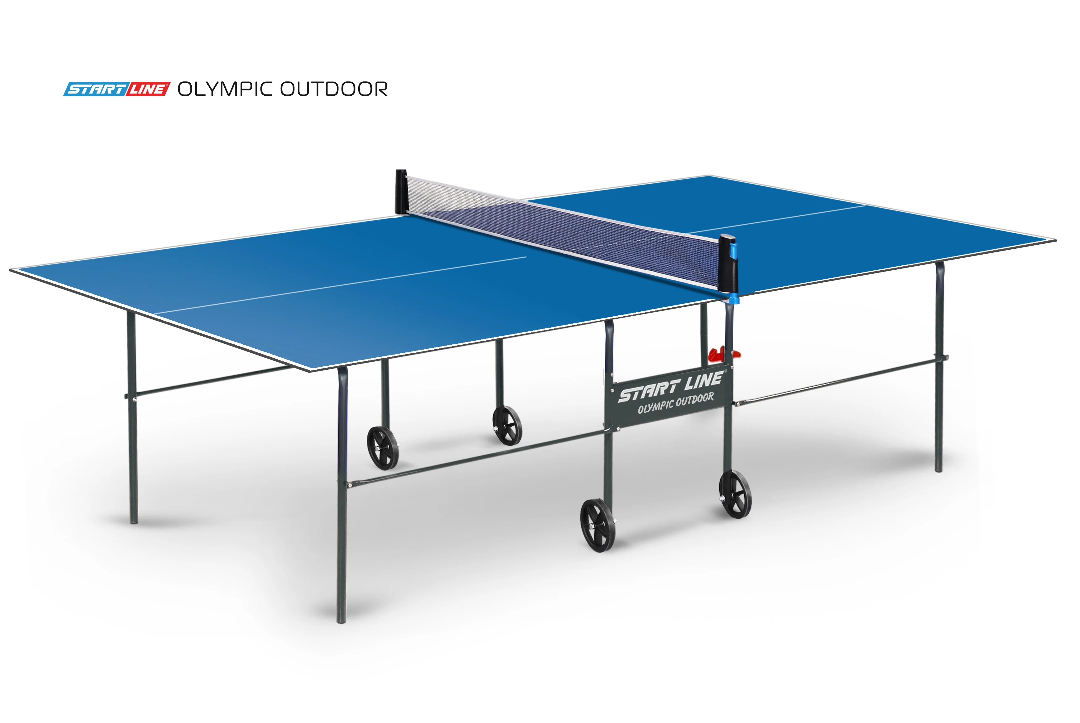 Реальное фото Стол теннисный Olympic Всепогодный Синий от магазина Спортев