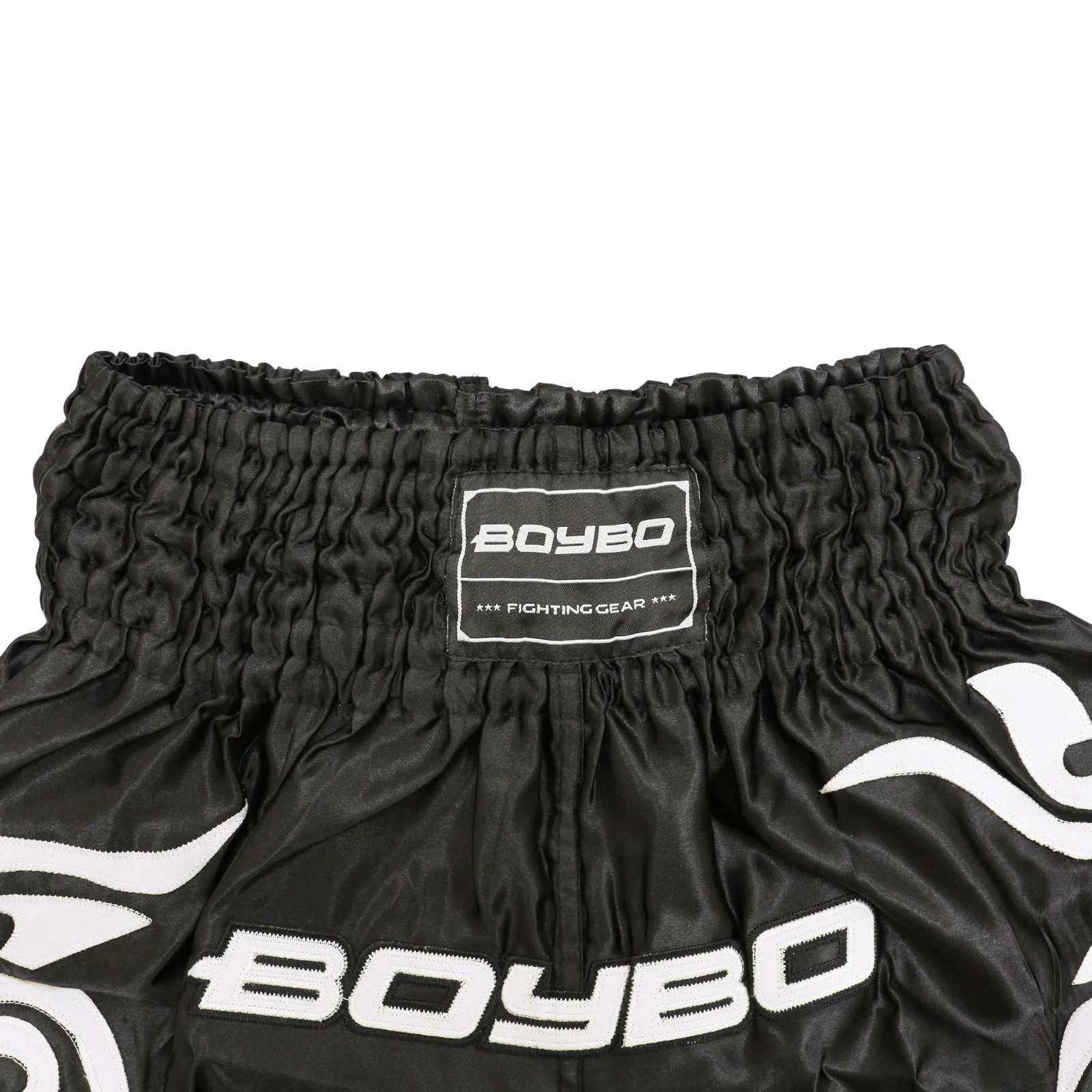 Реальное фото Шорты для тайского бокса BoyBo BST882 черные  0638 от магазина Спортев