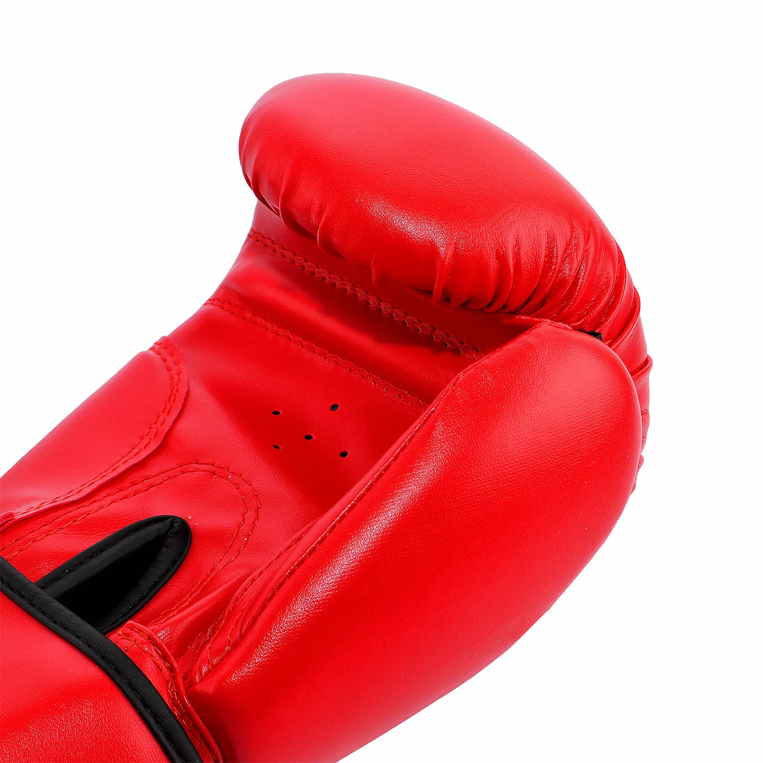 Реальное фото Перчатки боксерские Roomaif RBG-102 Dyex красный от магазина СпортЕВ