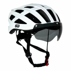 Шлем STG TS-33 с визором и фонарем белый Х112446
