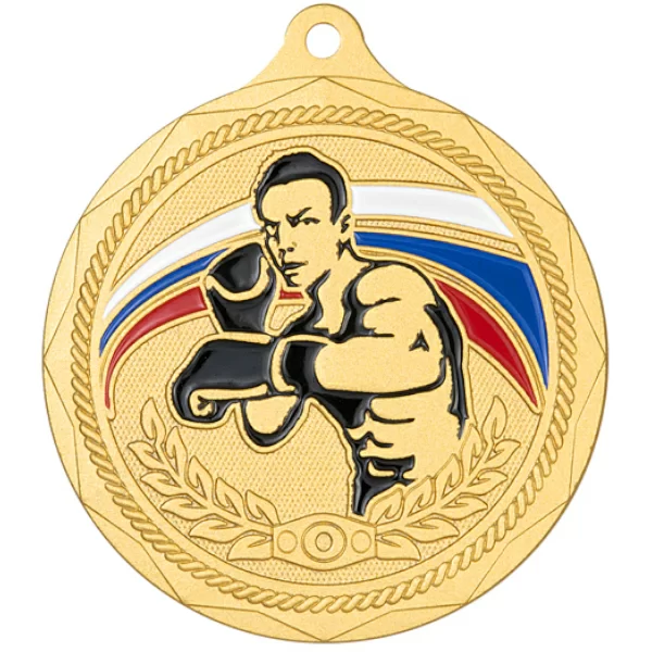 Реальное фото Медаль MZP 582-50/G бокс (D-50мм, s-2 мм) от магазина СпортЕВ