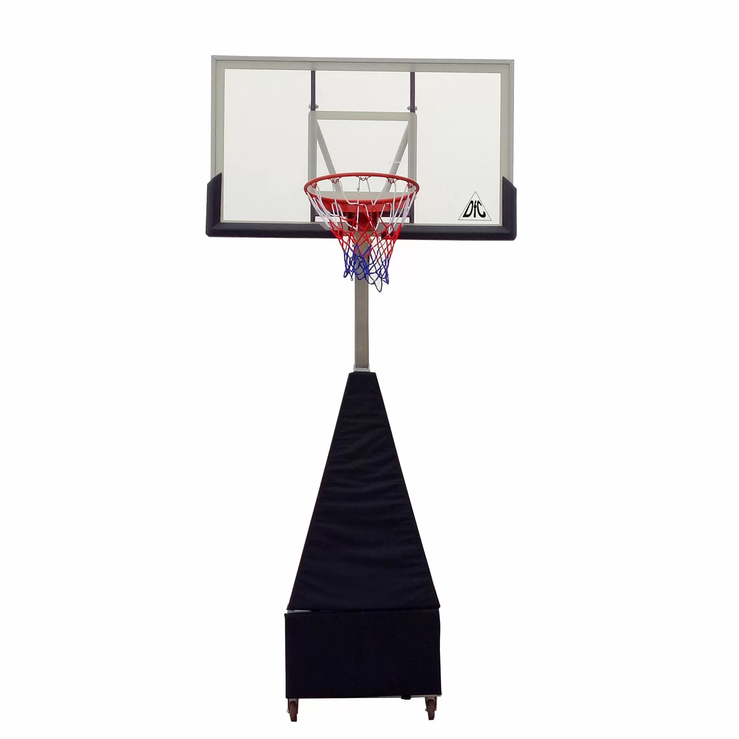 Реальное фото Баскетбольная мобильная стойка DFC STAND56SG 143x80CM поликарбонат (3кор) от магазина СпортЕВ