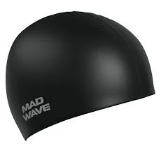 Реальное фото Шапочка для плавания Mad Wave Long Hair Silicone black M0511 01 0 01W от магазина СпортЕВ