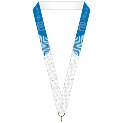 Лента для медали ГТО вид 5 синяя (1-сторонняя, 25 мм)