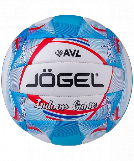 Реальное фото Мяч волейбольный Jogel Indoor Game голубой/белый 18100 от магазина СпортЕВ