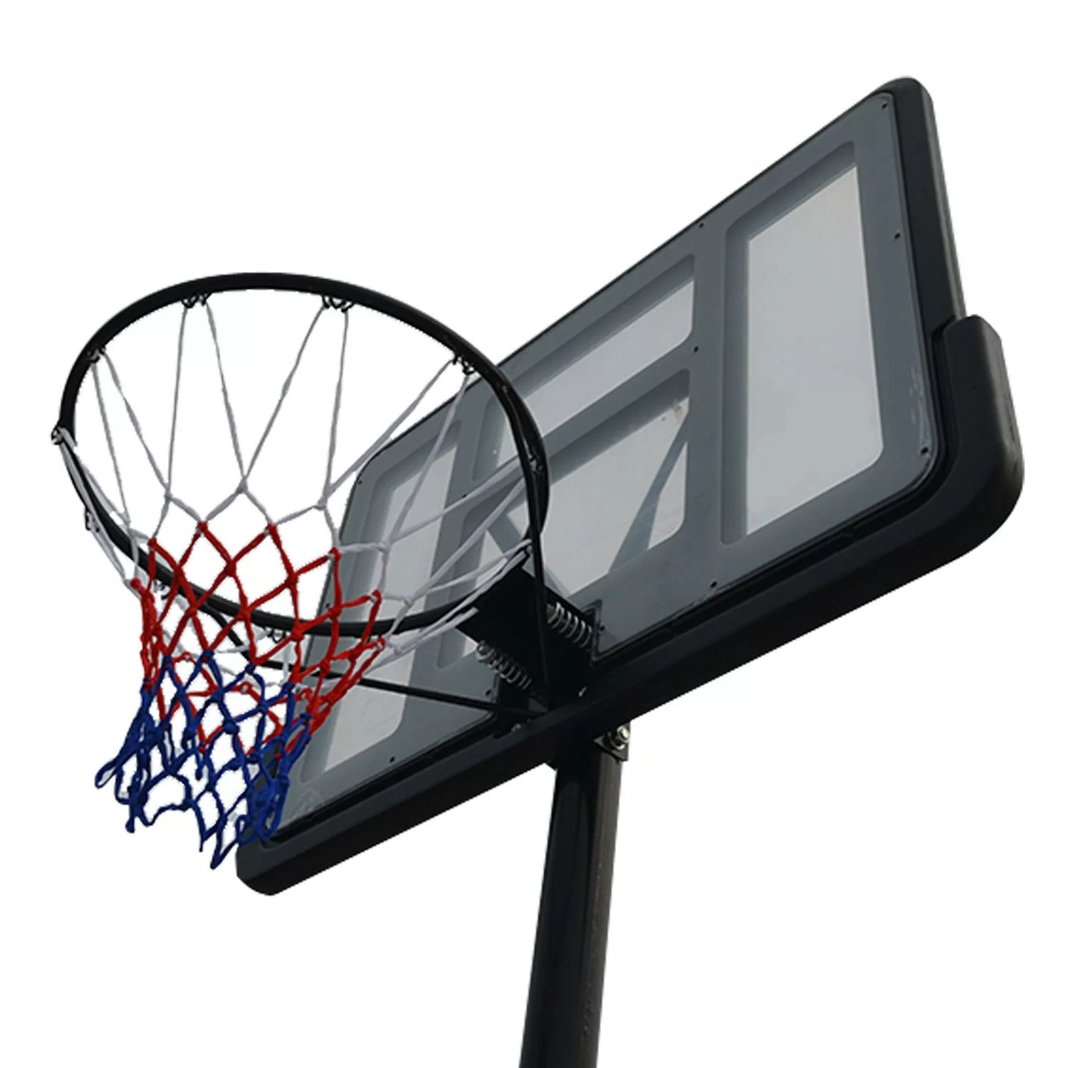 Реальное фото Баскетбольная мобильная стойка DFC STAND44PVC3 110x75cm ПВХ раздвиж.регулировка (STAND 4PVC3) от магазина СпортЕВ