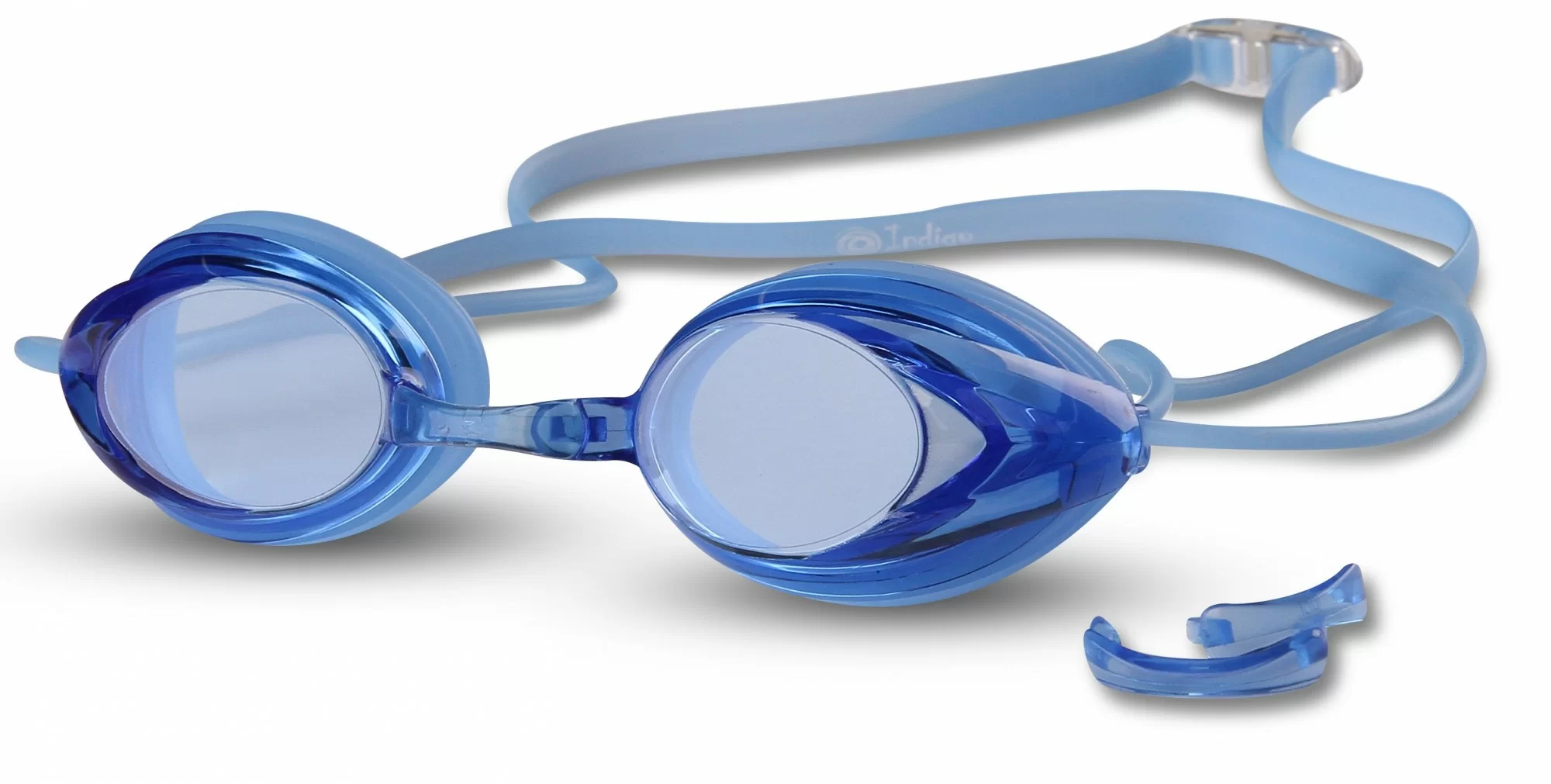Реальное фото Очки для плавания Indigo 1003 G синие 1000G от магазина СпортЕВ