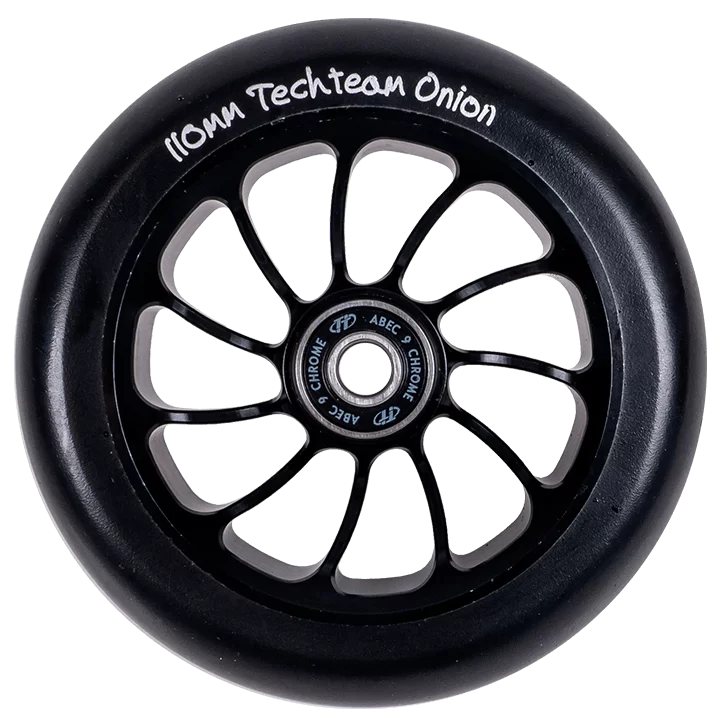 Реальное фото Колесо для самоката TechTeam X-Treme 110 мм Форма Onion черный от магазина СпортЕВ