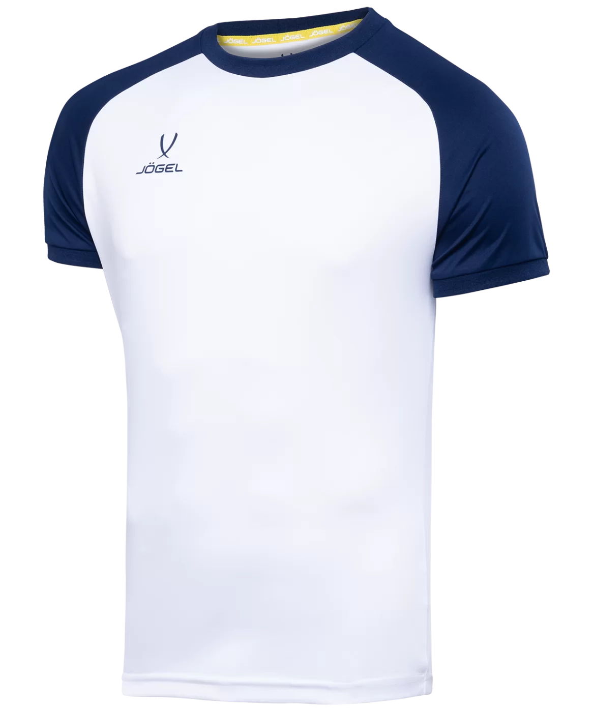 Реальное фото Футболка игровая JÖGEL CAMP Reglan Jersey, белый/темно-синий, детский от магазина Спортев