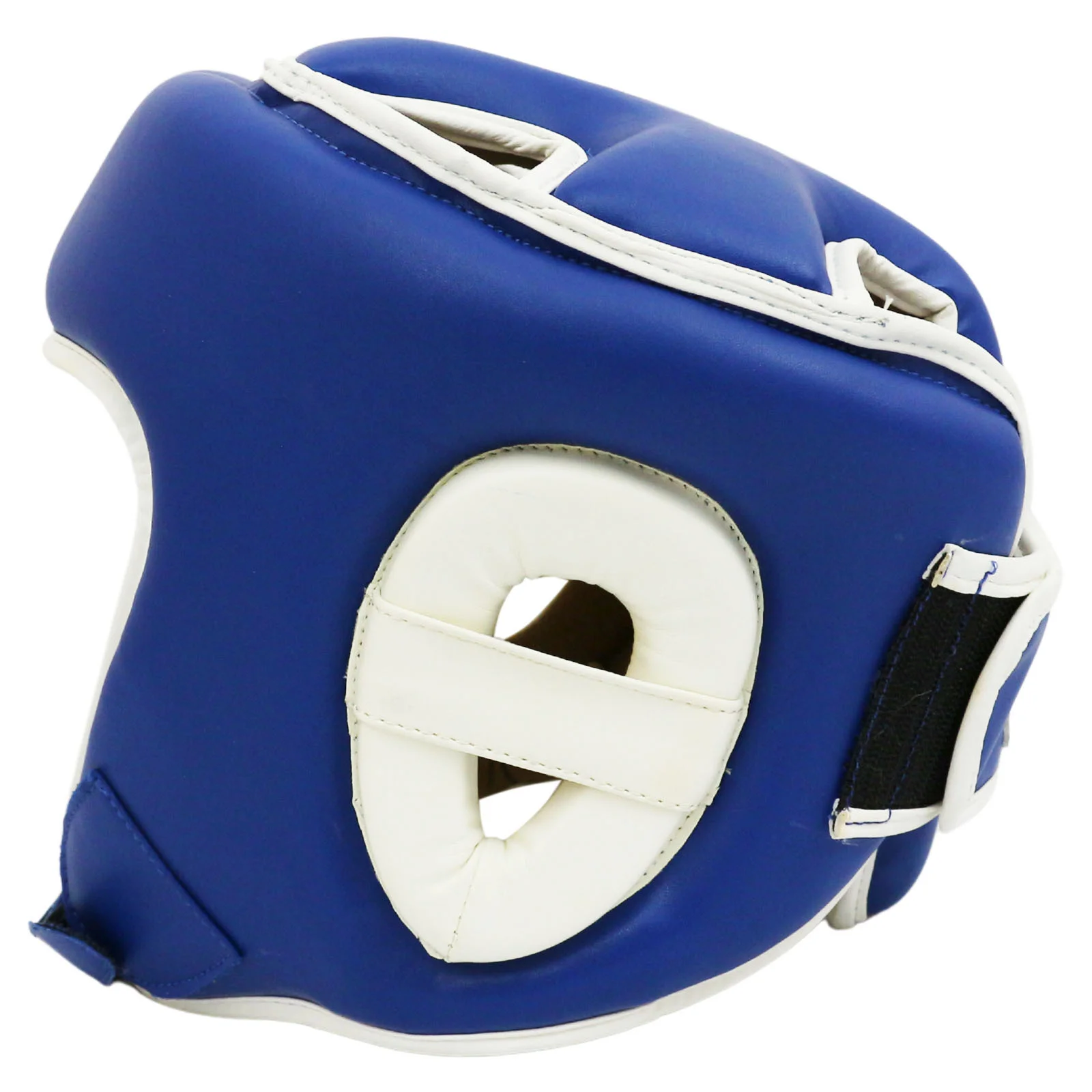Реальное фото Шлем боксерский BoyBo Universal Flexy BP2003 синий 0409 от магазина Спортев