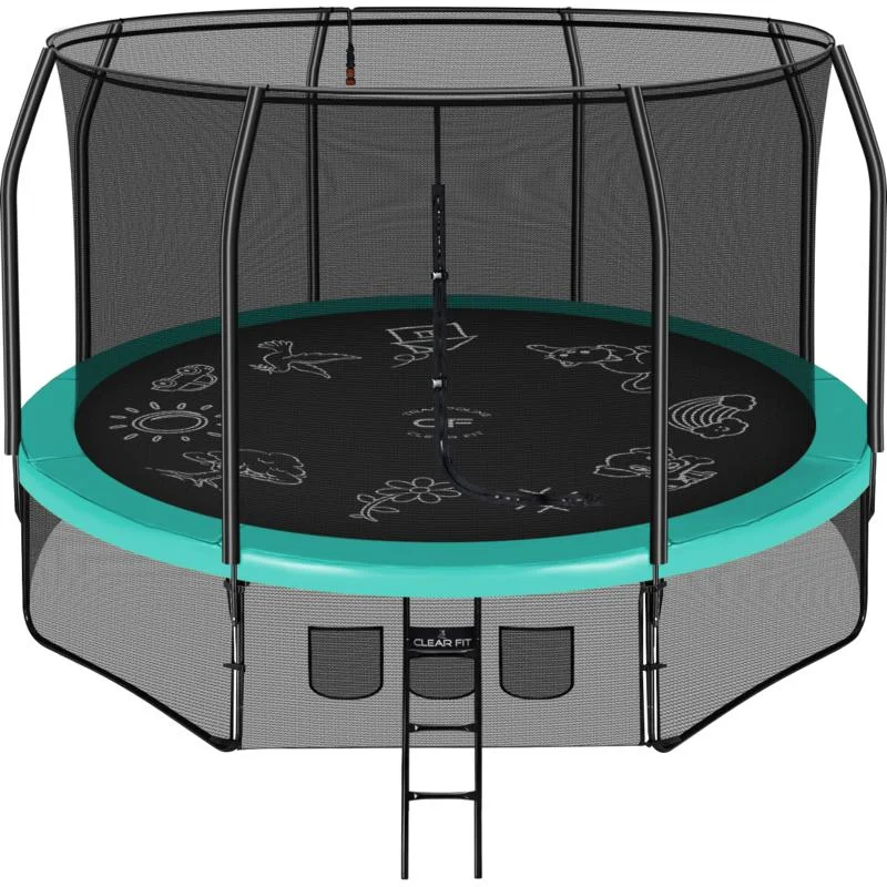 Реальное фото Каркасный батут Clear Fit FamilyHop 12Ft от магазина Спортев
