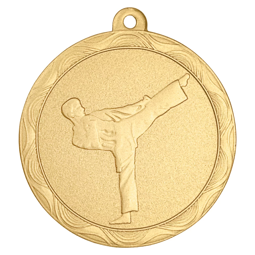 Реальное фото Медаль MZ 62-50/GM тхэквондо (D-50мм, s-2,5мм) от магазина СпортЕВ