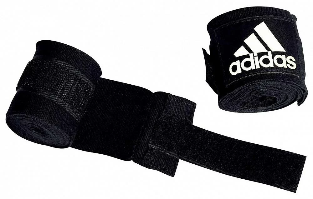 Реальное фото Бинты боксерские 2.55 м Adidas New Rules Boxing Crepe Bandage черные adiBP031 от магазина СпортЕВ