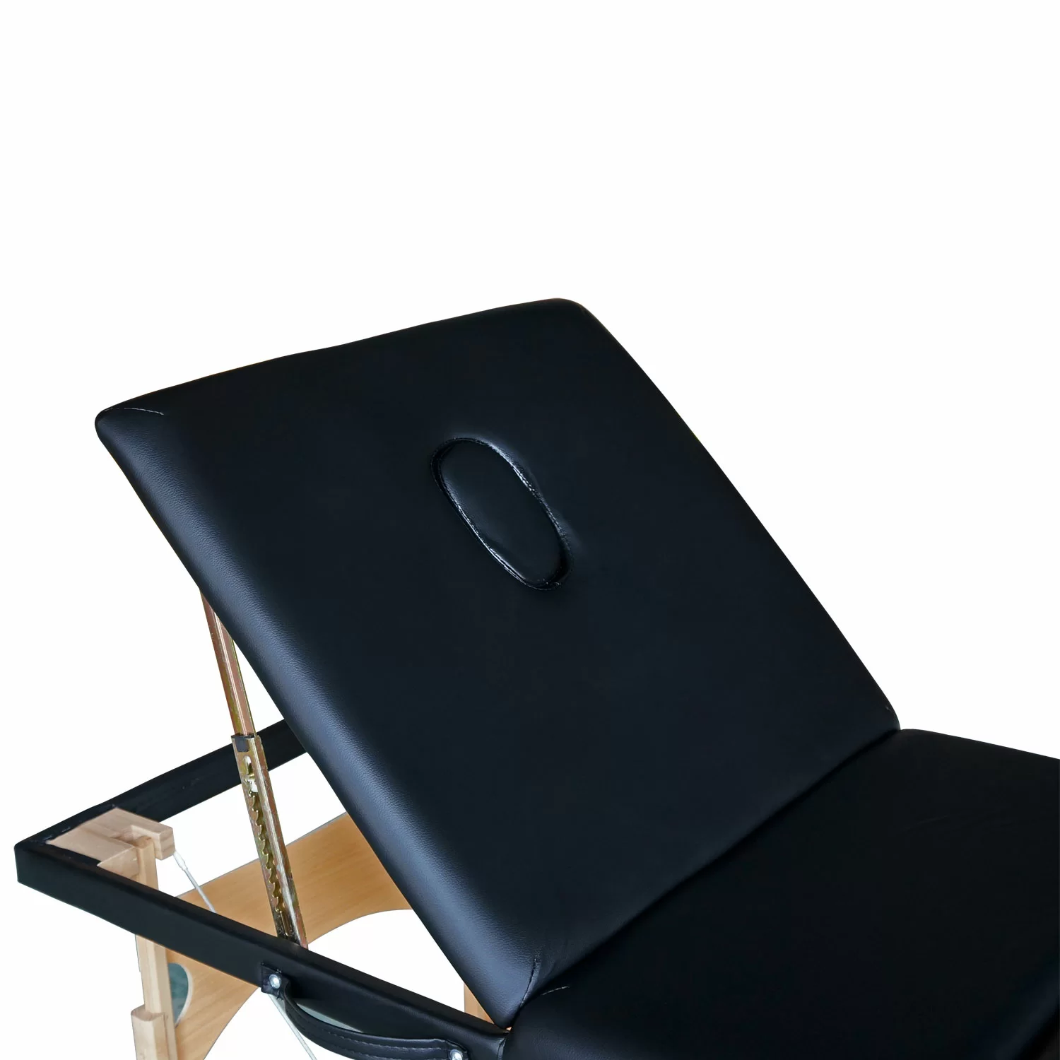 Реальное фото Массажный стол DFC NIRVANA, Relax Pro,  дерев. ножки, цвет черный (Black) TS3021_B1 от магазина СпортЕВ