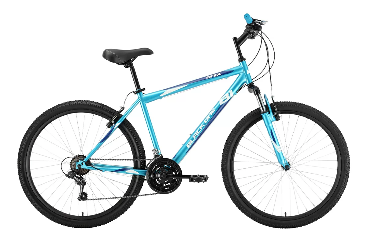 Реальное фото Велосипед Black One Onix 26 (2022) сине/белый от магазина СпортЕВ