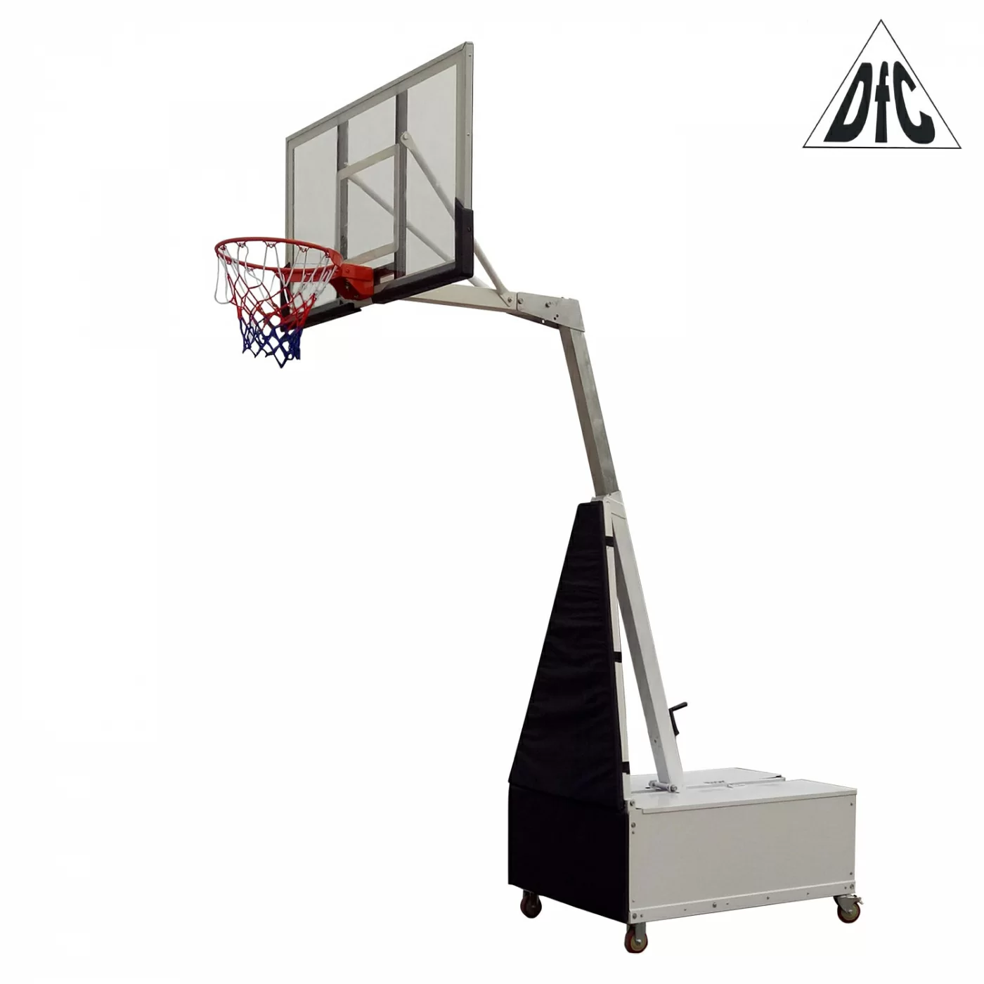 Реальное фото Баскетбольная мобильная стойка DFC STAND50SG 127X80CM поликарбонат (3кор) от магазина СпортЕВ