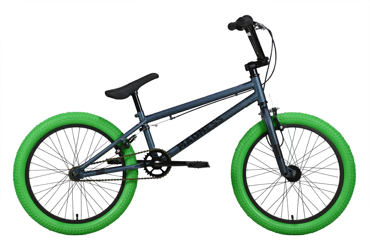Реальное фото Велосипед Stark Madness BMX 1 (2022) темно-синий/черный/зеленый от магазина СпортЕВ