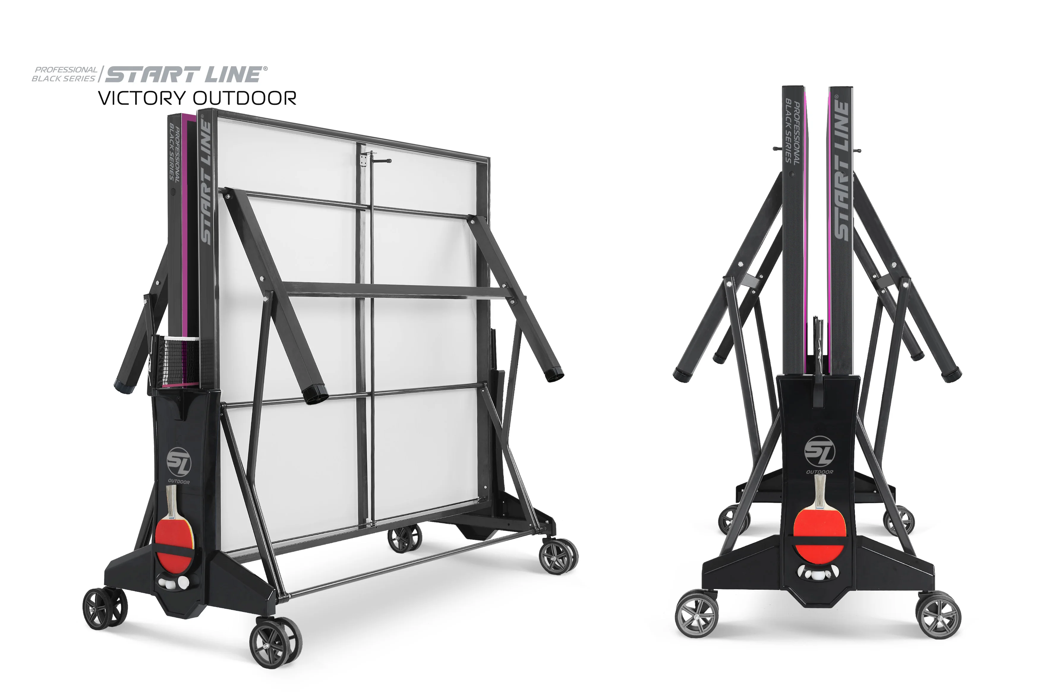 Реальное фото Стол теннисный VICTORY 6 Всепогодный Black от магазина Спортев