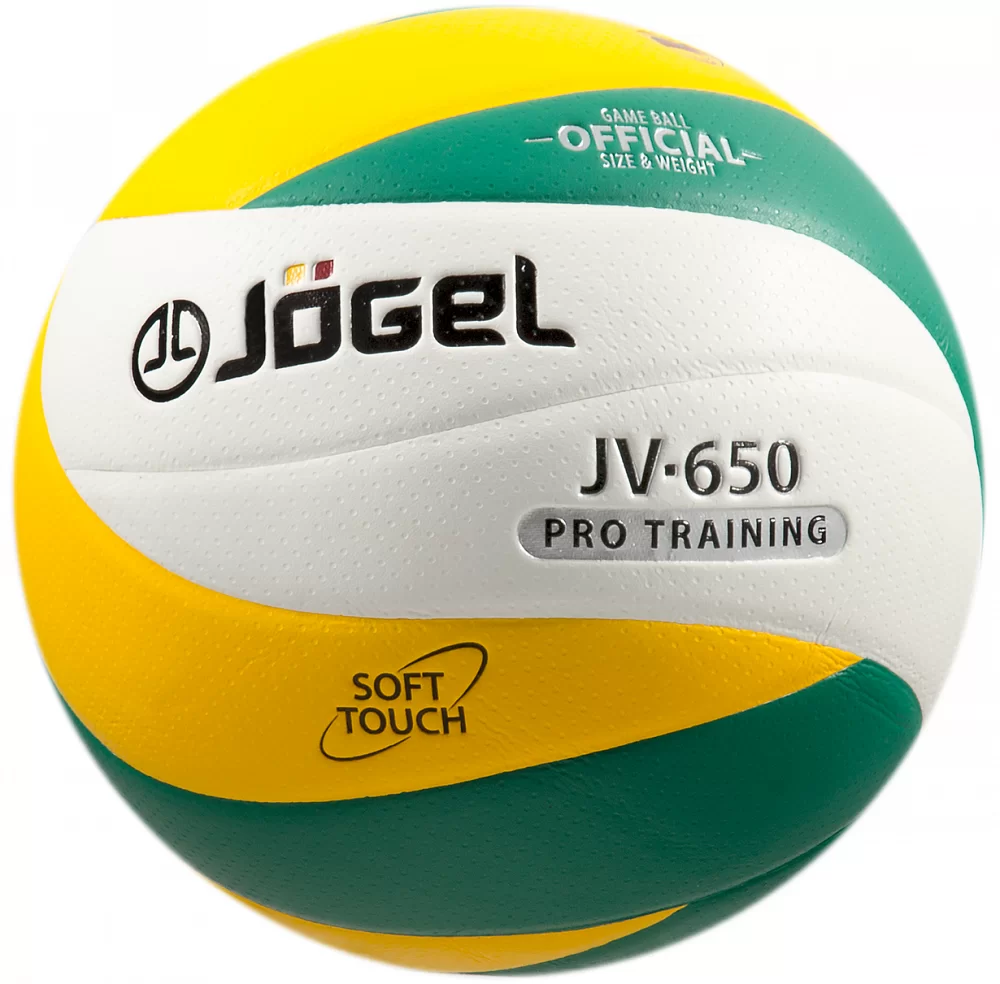 Реальное фото Мяч волейбольный Jogel JV-650 зеленый/желтый 19097 от магазина СпортЕВ
