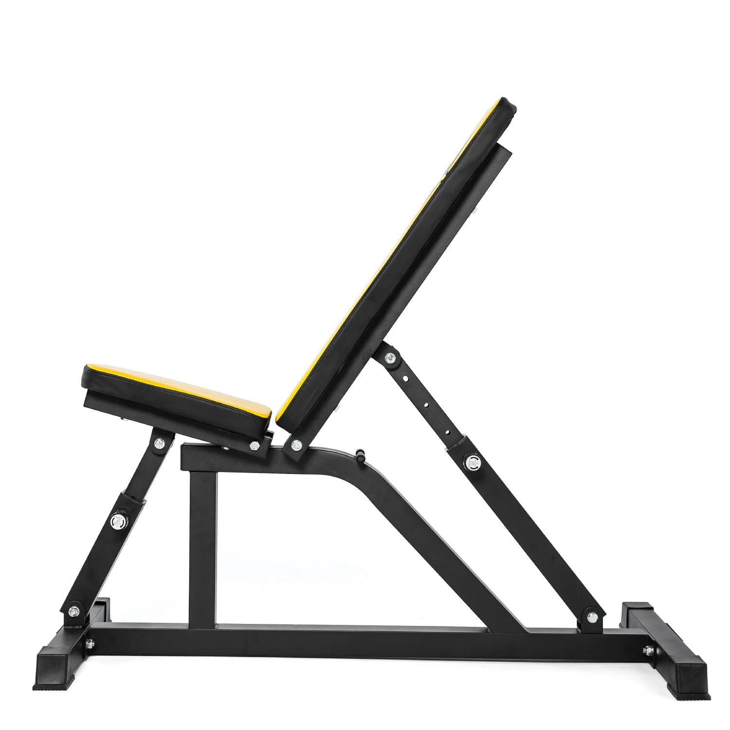 Реальное фото Скамья силовая универсальная DFC yellow DZ003Y от магазина Спортев