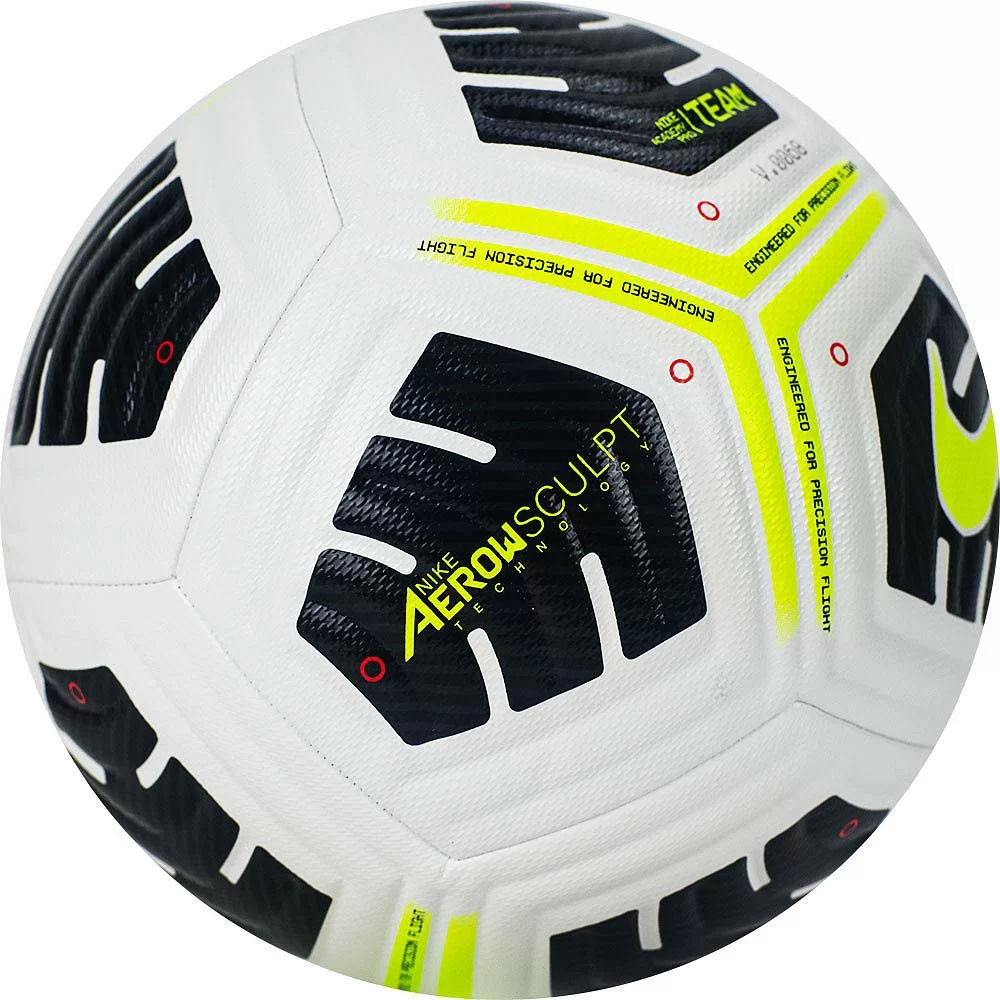 Реальное фото Мяч футбольный Nike Academy Pro Ball №5 бел-желт CU8038-100 от магазина СпортЕВ