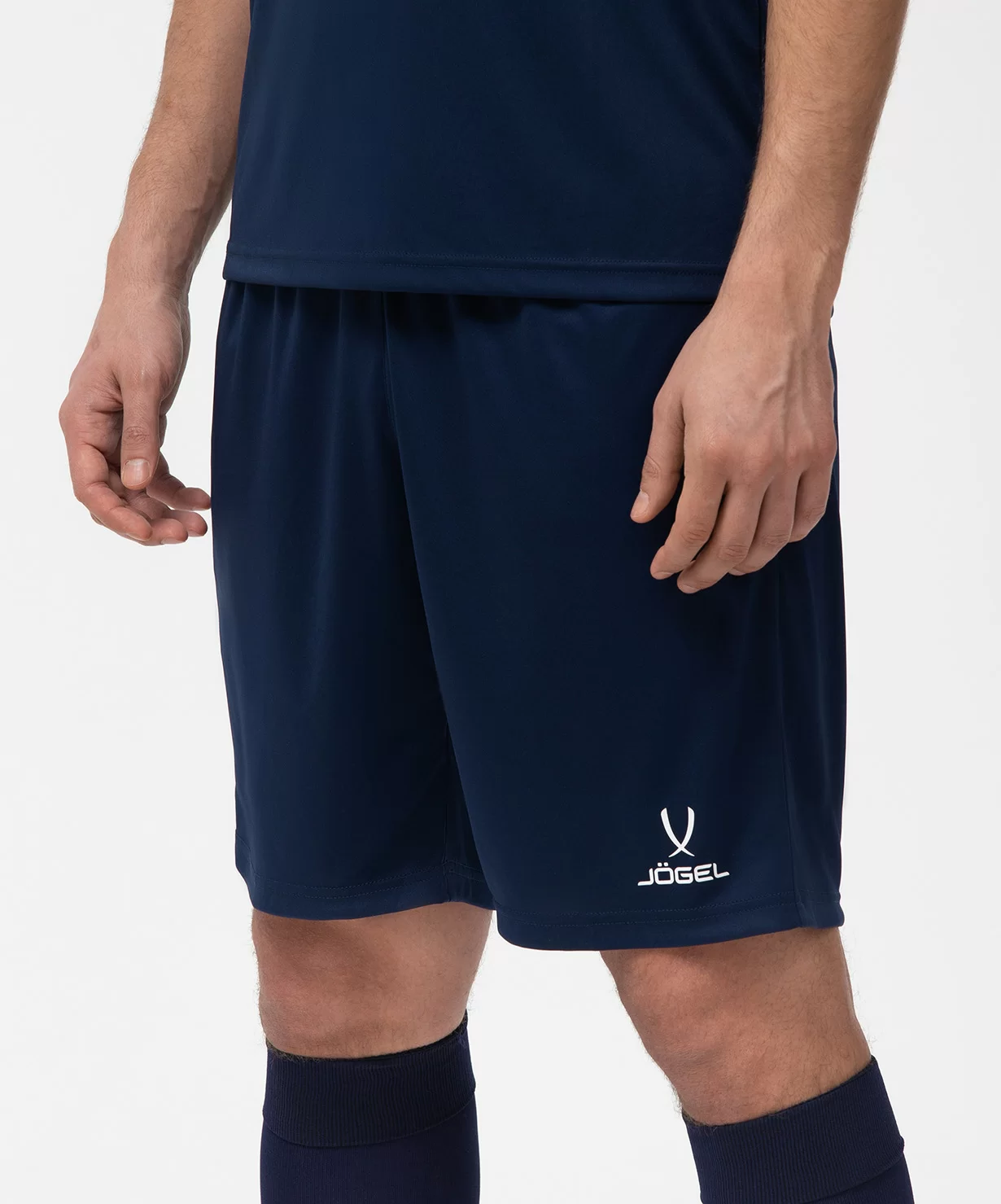 Реальное фото Шорты игровые JÖGEL CAMP Classic Shorts, темно-синий/белый от магазина Спортев