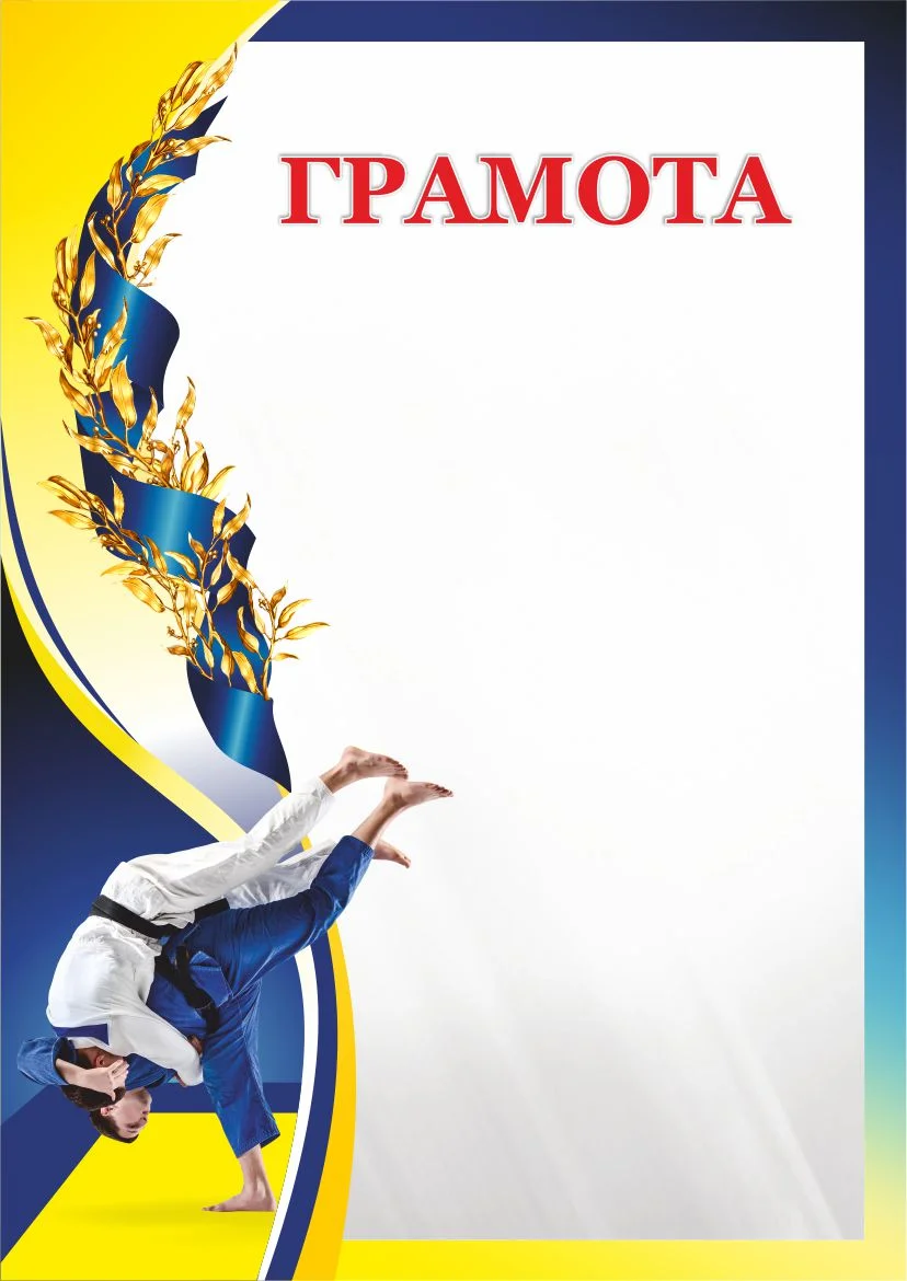 Реальное фото Грамота 00615 дзюдо от магазина Спортев