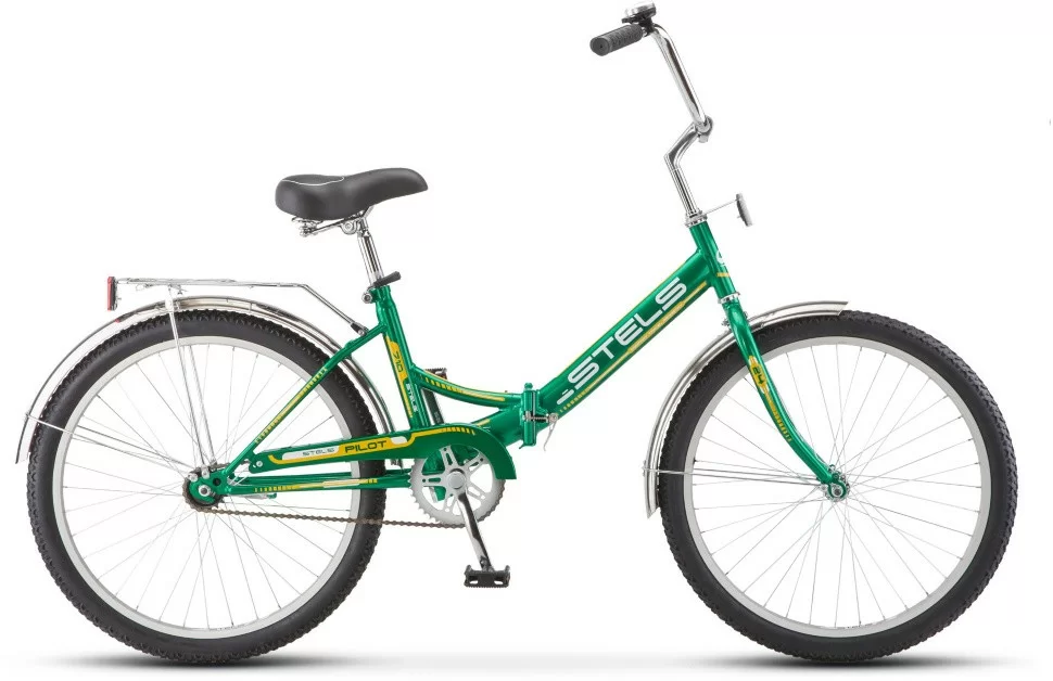 Реальное фото Велосипед Stels Pilot-710 24" (2021) зелёный/жёлтый Z010 от магазина СпортЕВ
