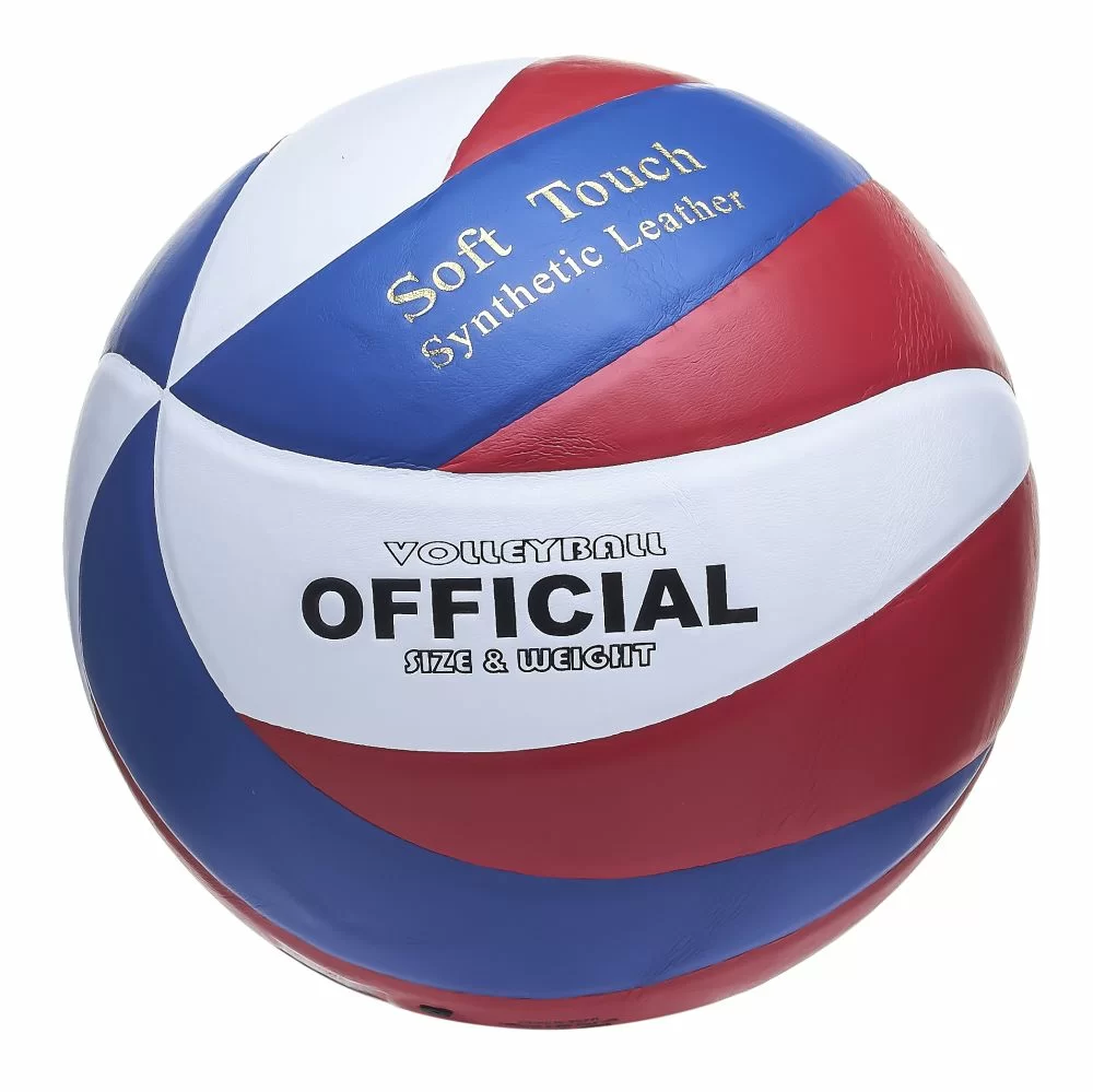 Реальное фото Мяч волейбольный Atemi Rapid синт кожа, RU Soft черный/белый/красный от магазина СпортЕВ