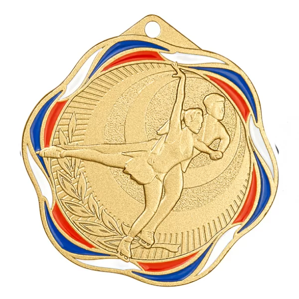 Реальное фото Медаль MZP 580-50/G фигурное катание (D-50мм, s-2 мм) от магазина СпортЕВ
