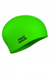 Шапочка для плавания Mad Wave Long Hair Silicone зеленый M0511 01 0 10W