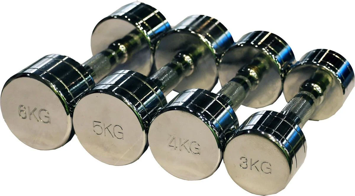 Реальное фото Гантель CHROME PROFI-FIT 3 кг РАСПРОДАЖА от магазина Спортев