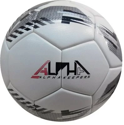 Реальное фото Мяч футбольный AlphaKeepers EliteMatch*5  M5 white\silver 81017 от магазина СпортЕВ