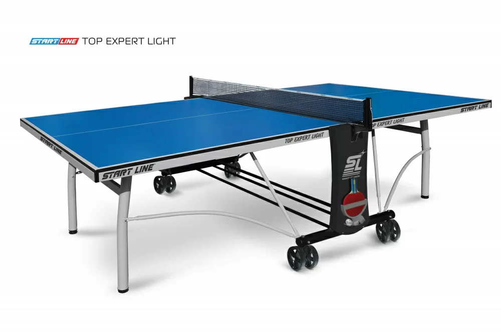 Реальное фото Теннисный стол Start Line Top Expert Light blue от магазина СпортЕВ