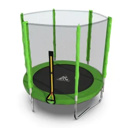 Батут DFC Trampoline Fitness 6ft наружн.сетка, св.зел. (183см) 6FT-TR-LG