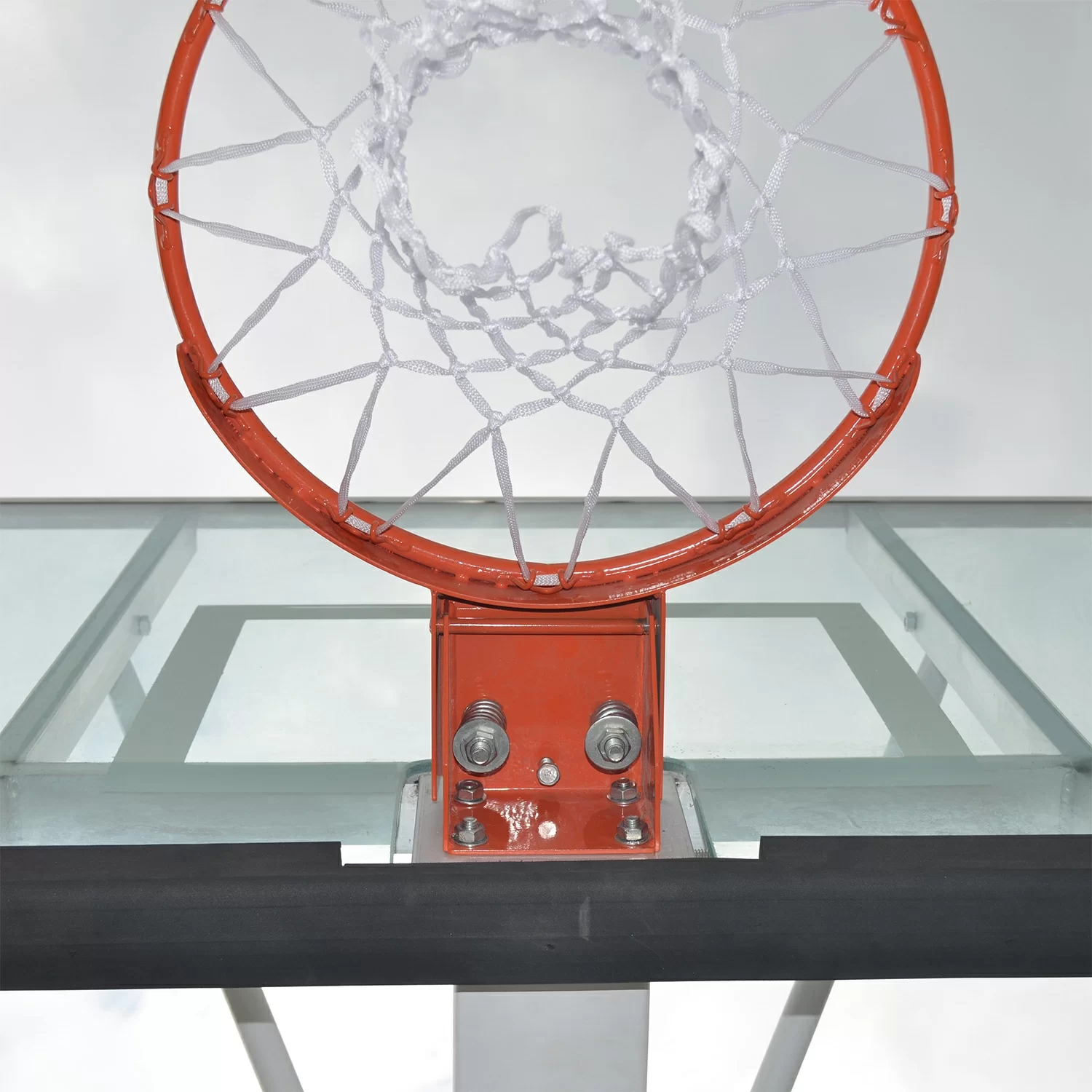 Реальное фото Баскетбольная мобильная стойка DFC STAND72G PRO 180x105см стекло 12мм (шесть коробов) от магазина СпортЕВ